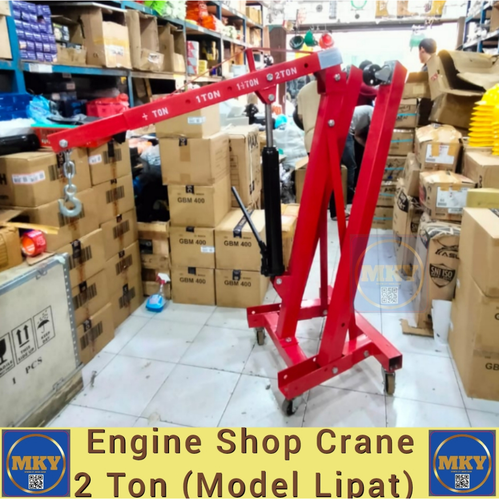 Engine Crane - Shop Crane Alat Pengangkat Mesin Mobil / Engine Crane / Shop Crane Capacity 2 Ton