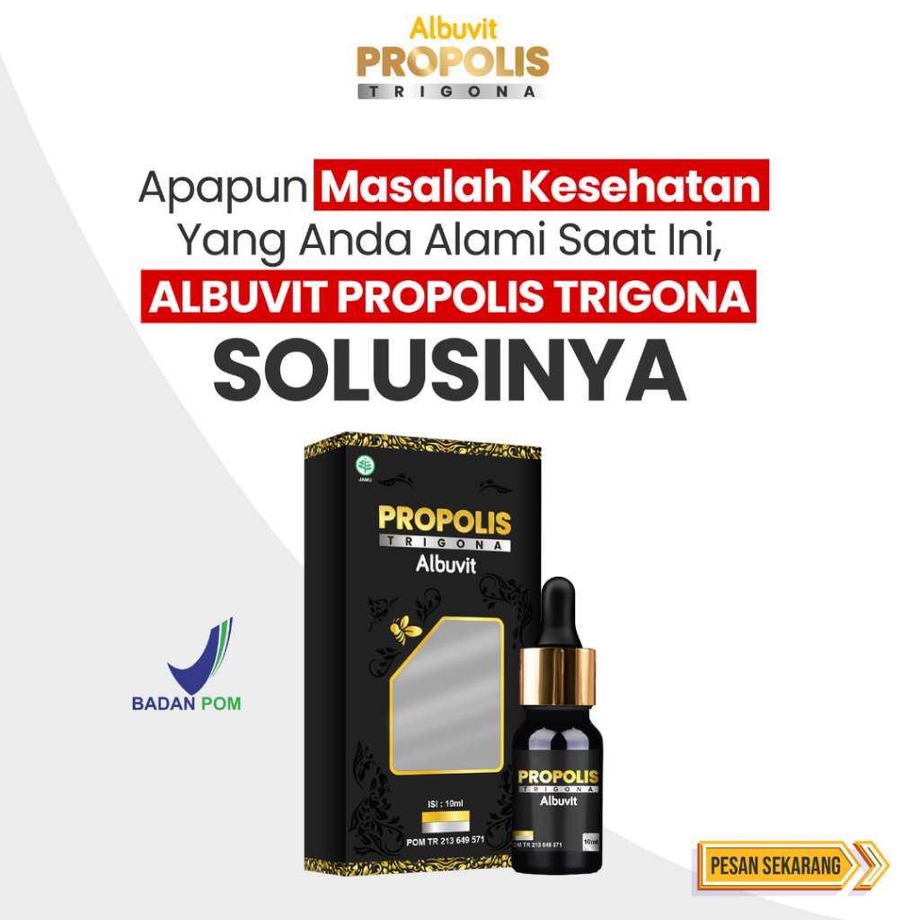

PROPOLIS TRIGONA Albuvit 10ml Original Suplemen Kesehatan BPOM