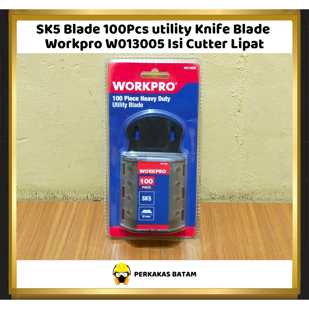 

SK5 Blade 100Pcs utility Knife Blade Workpro W013005 Isi Cutter Lipat