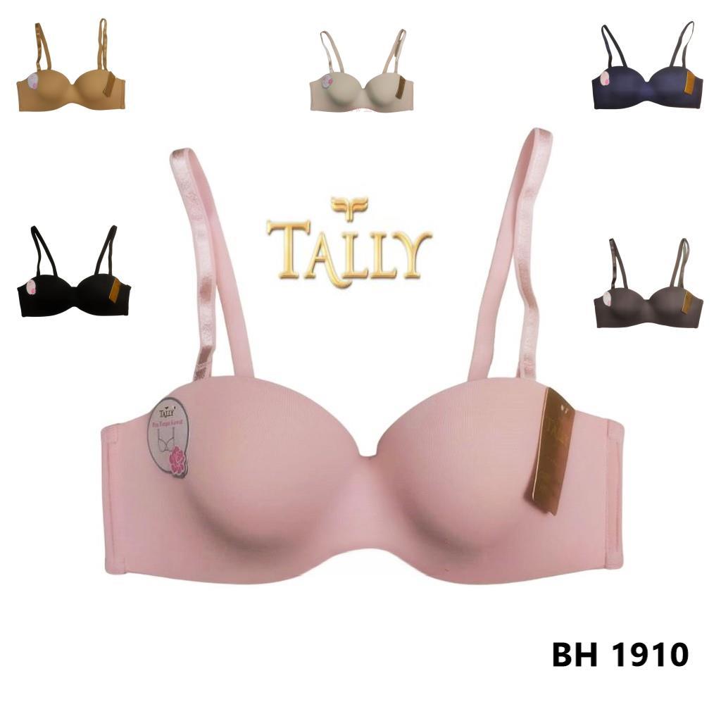 Tally Bra 1/2 Cup C Nylon Busa Tipis Tanpa Kawat - BH 1910