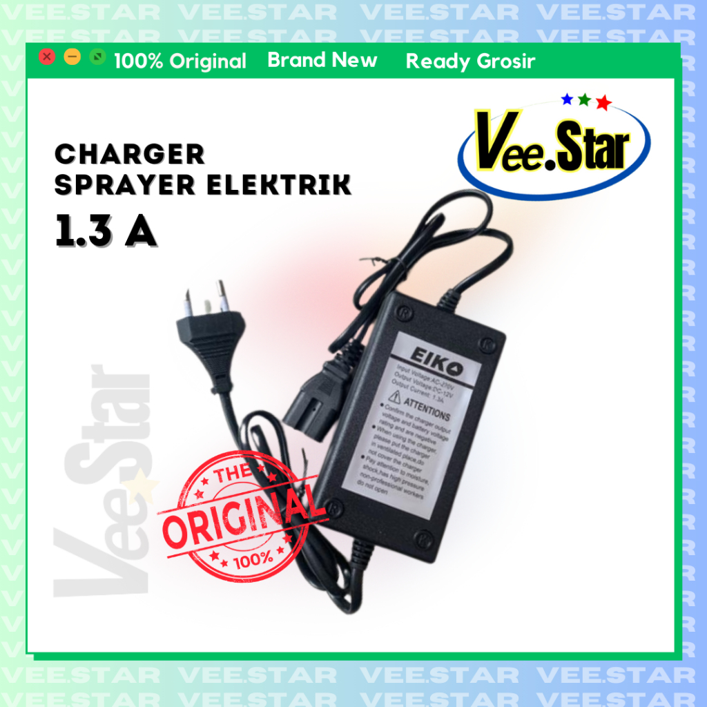 Charger Sprayer Elektrik 1.3 A  12V / Cas Sprayer Hama DRAGON Elektrik  1.3A  Eiko