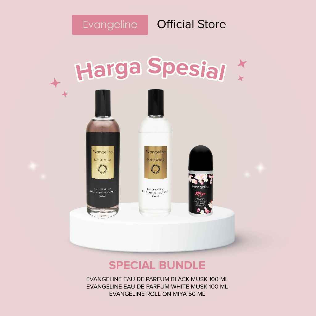 Special Bundle A [ Black Musk 100ml, White Musk 100ml &amp; Roll On Miya 50ml ]