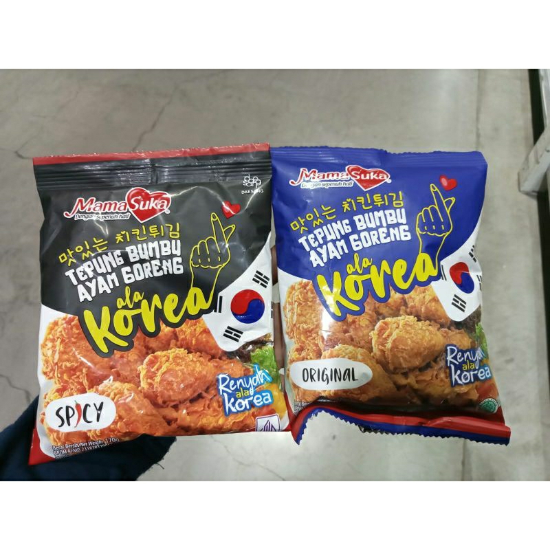 

Mamasuka Tepung Bumbu Ayam Goreng Ala Korea 170gr