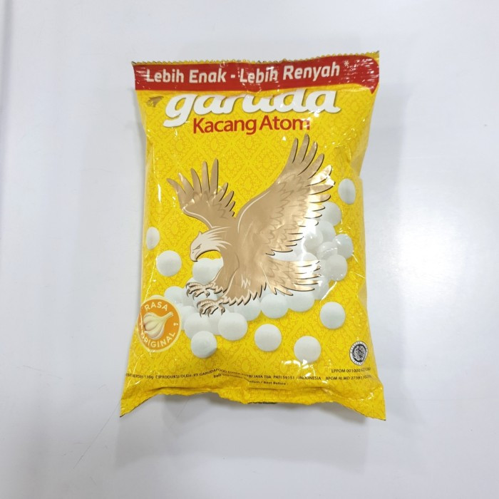 Kacang Atom Garuda Sukro Original Regular Size 30 gr Cemilan Kacang Sukro Original