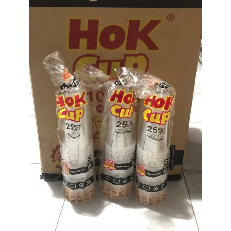 Gelas Plastik Bening Transparan HOK 22oz