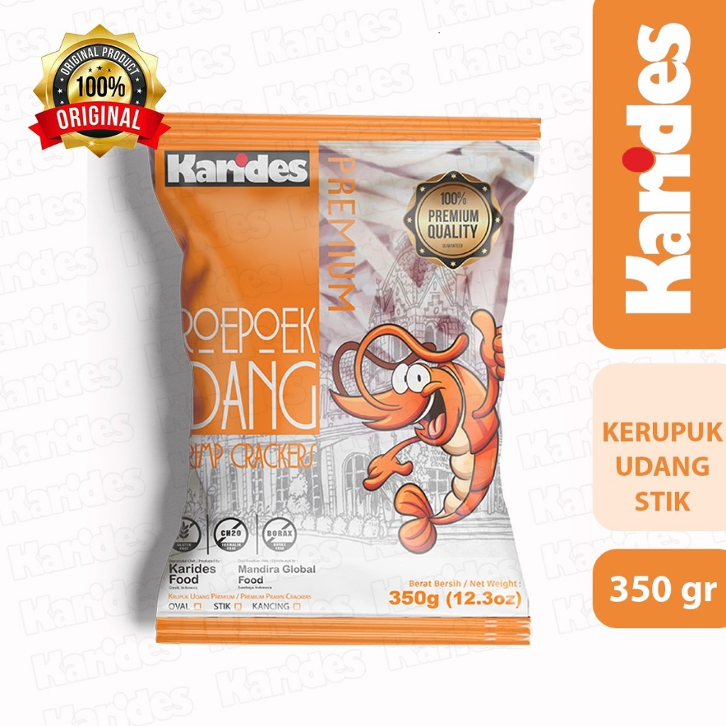 

KARIDES - KERUPUK / KRUPUK UDANG PREMIUM - STIK - 350 GRAM