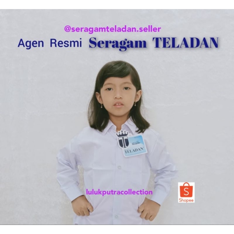 

Seragam Teladan Kemeja Putih Lengan Panjang/Seragam SD SMP SMA