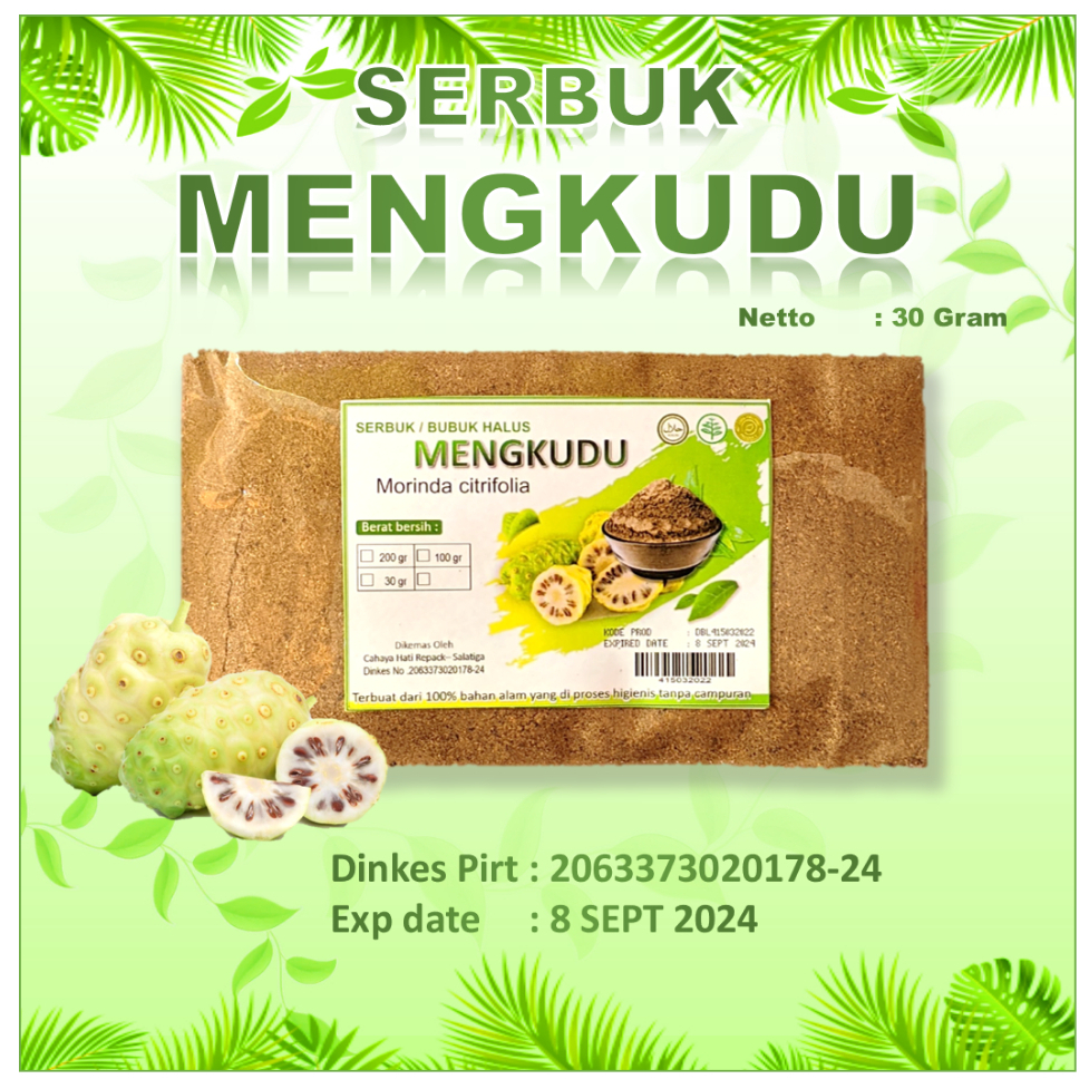 

Serbuk bubuk mengkudu pace organik murni