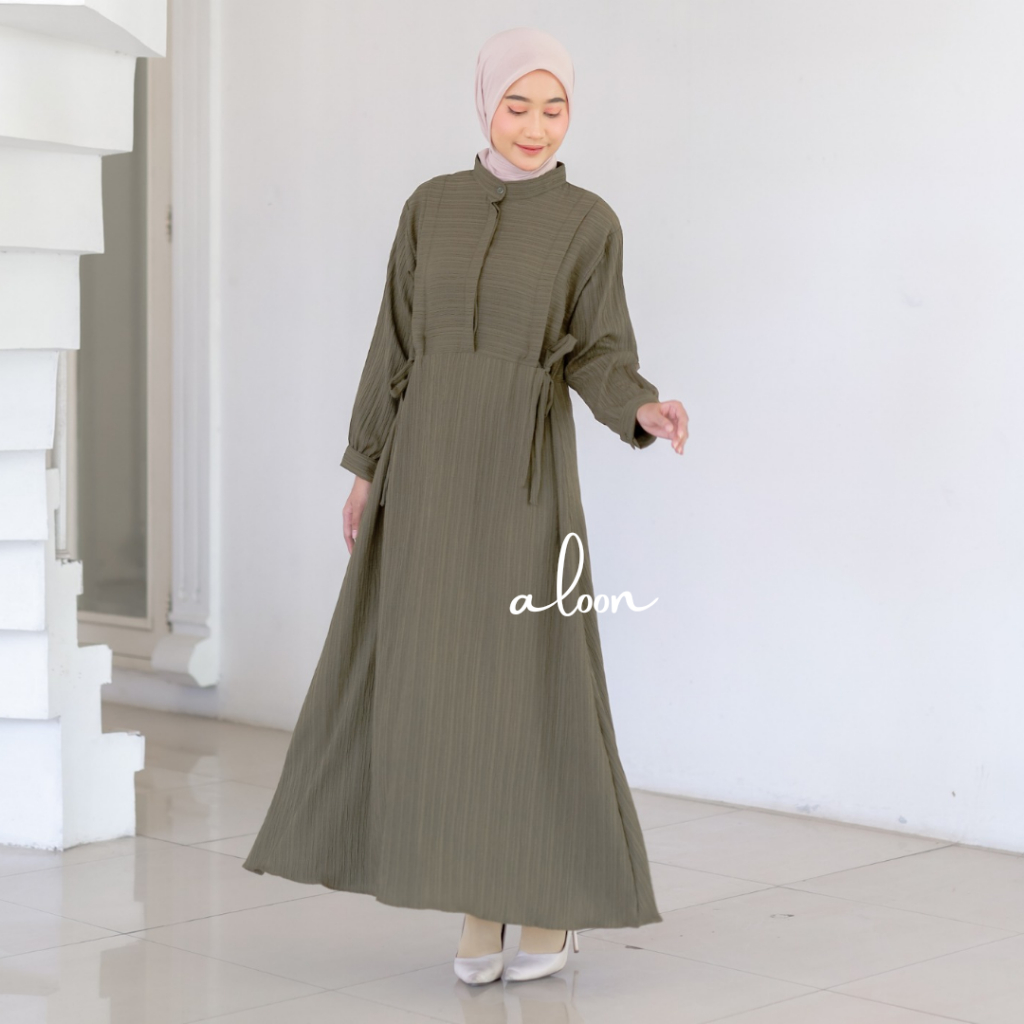 Kania Gamis Lady Crush Busui Friendly – Dress Remaja Wanita Terbaru-Army