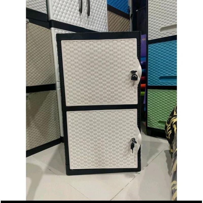 Lemari plastik pintu 1 susun 2 slap sapporo