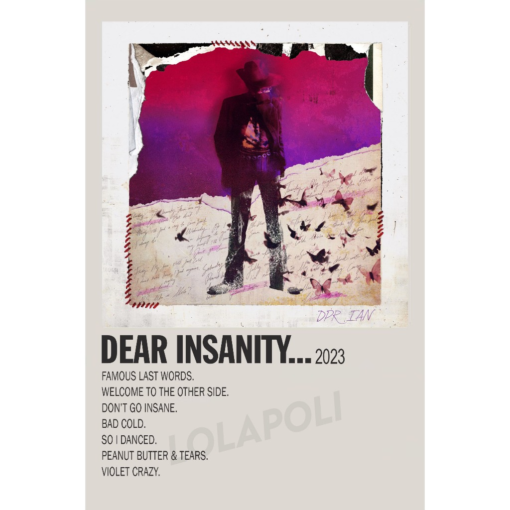 Poster Cover Album Dear Insanity - DPR IAN