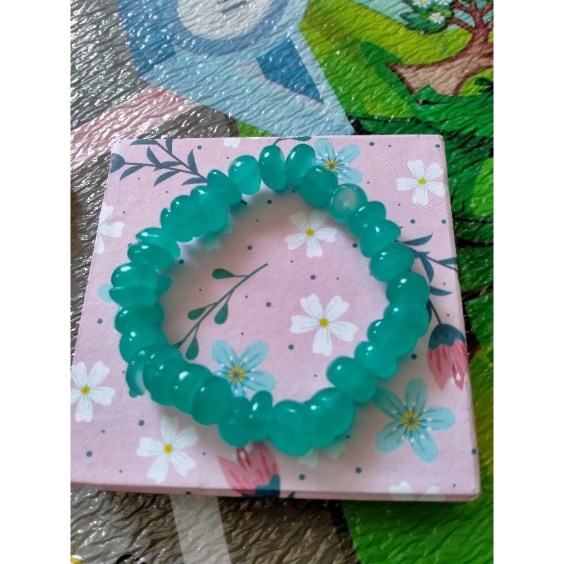 gelang batu alam giok asesoris wanita batu pecah bangle