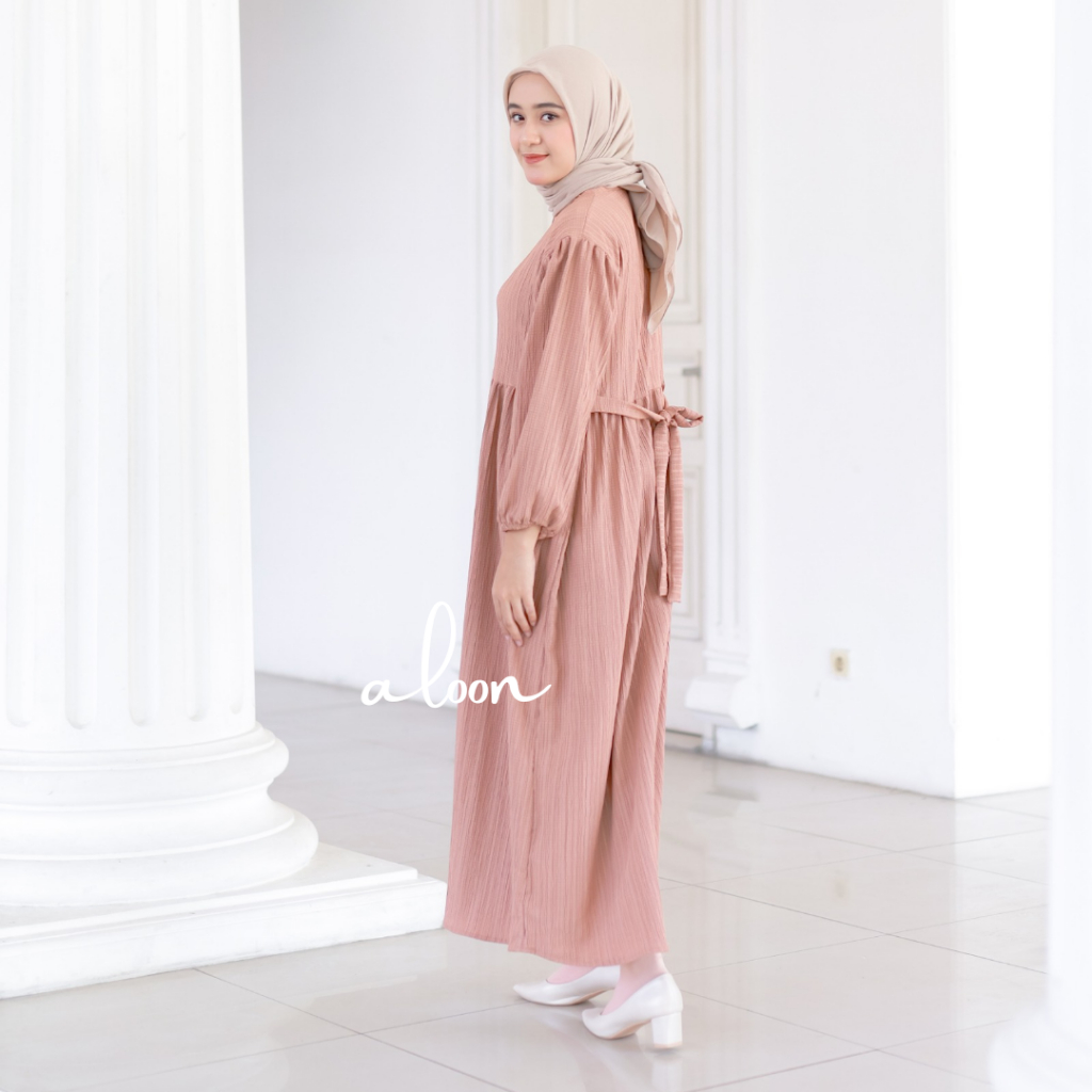 Keyla Midi Dres Lengan Balon Lady Crush – Midi Dress Bangkok