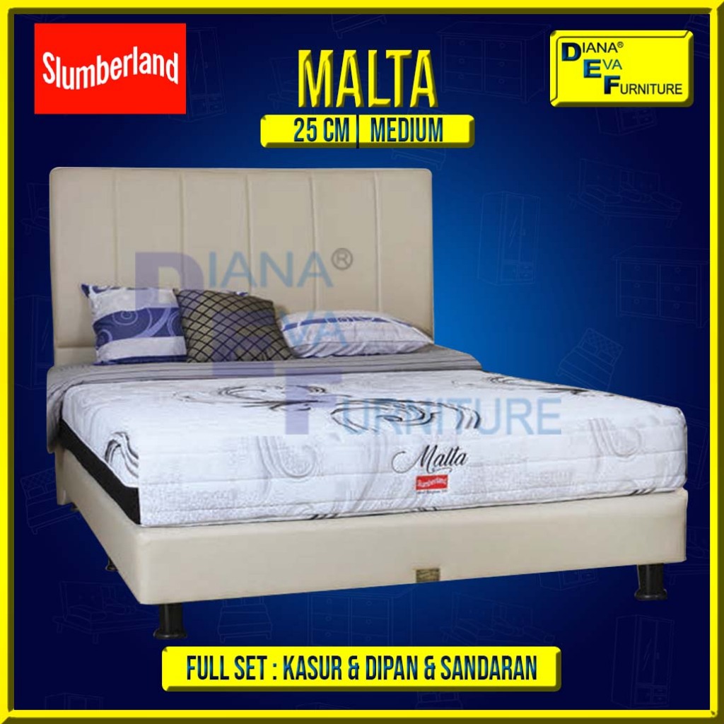 Slumberland Malta Full Set Kasur Matras Latex