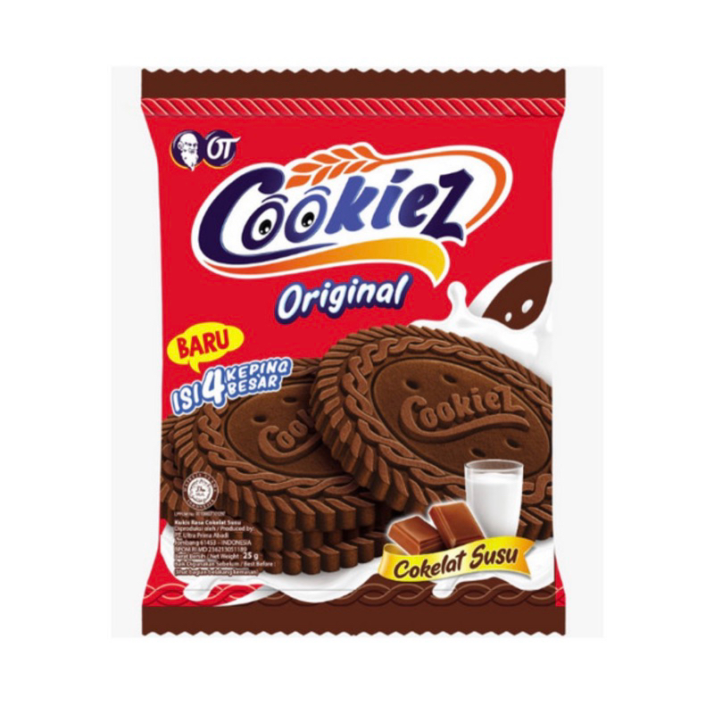 

Cookiez Biskuit Cokelat Susu 18 gram - 10pcs