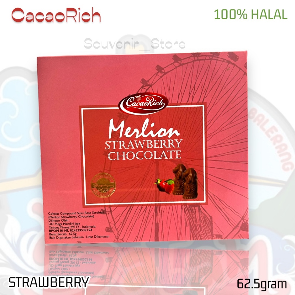 

Coklat Merlion CacaoRich Starwberry