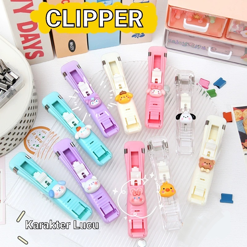 

Clipper Alat Penjepit Kertas Binding Clip Portable
