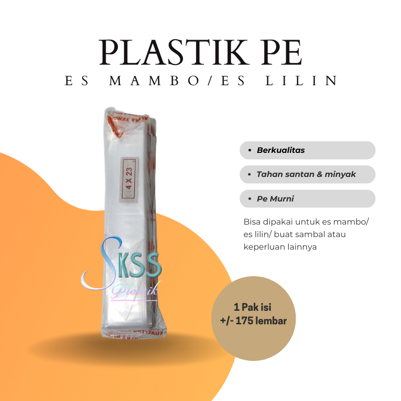Kantong Plastik Es Mambo Es Lilin 4x23 cm