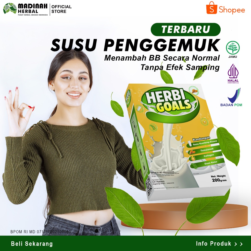 

[Cod] Herbi Goals Susu Penambah Berat Badan Tanpa Gula Tanpa Olahraga Perlancar Saluran Pencernaan