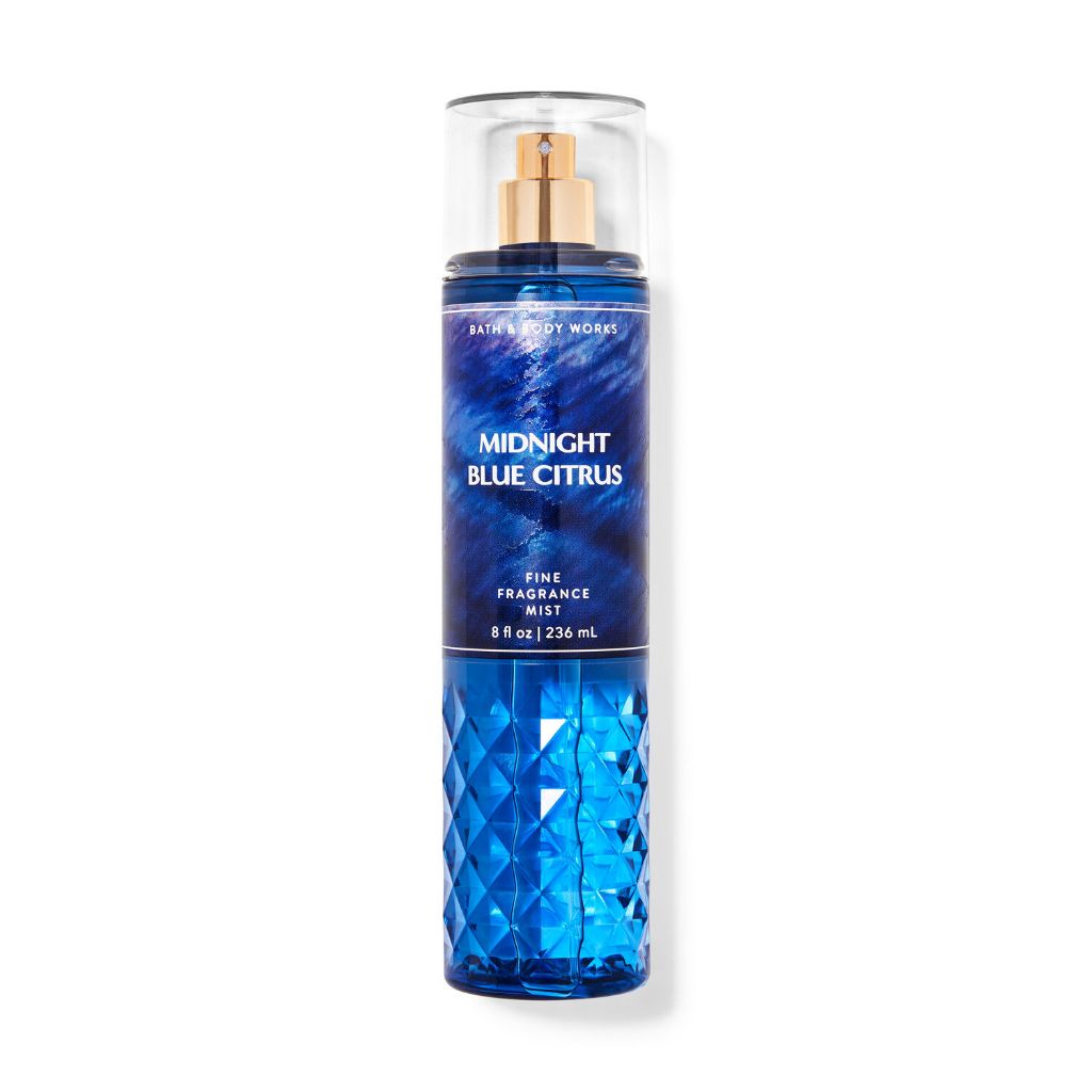 BBW Midnight Blue Citrus Fine Fragrance Body Mist - Body Spray Parfum 236ml Bath & Body Works