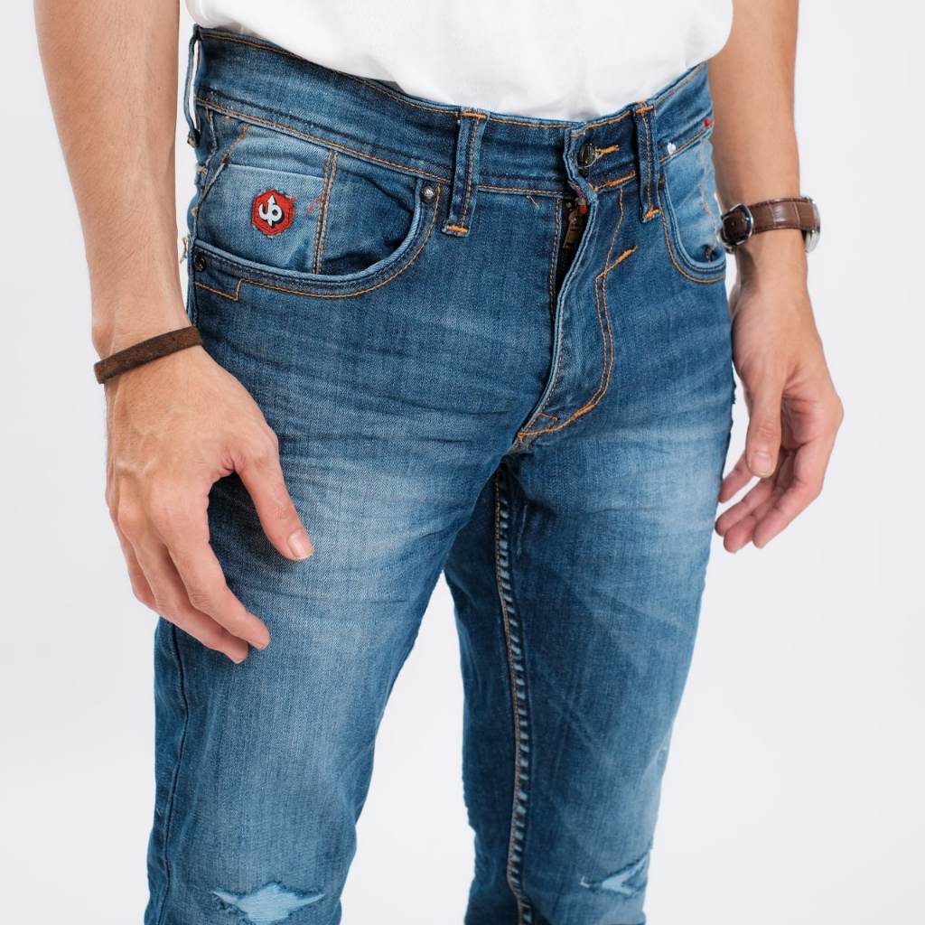 UPGRESS Celana Jeans Sobek Panjang PS-B