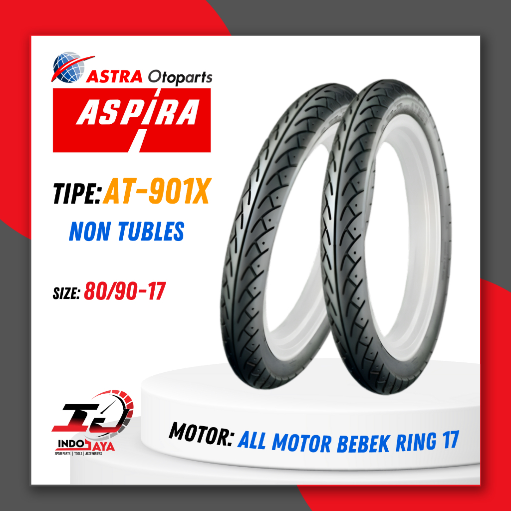 [BAYAR DI TEMPAT] BAN ASPIRA TUBETYPE (NON TUBELESS) AT-901X / AT901 X / BAN LUAR ASPIRA RING 17 ( 2