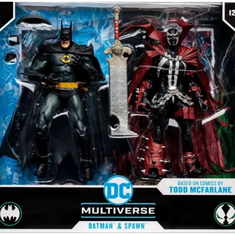 Mcfarlane Batman Spawn 2pack Dc Multiverse Mainan Batman spawn set