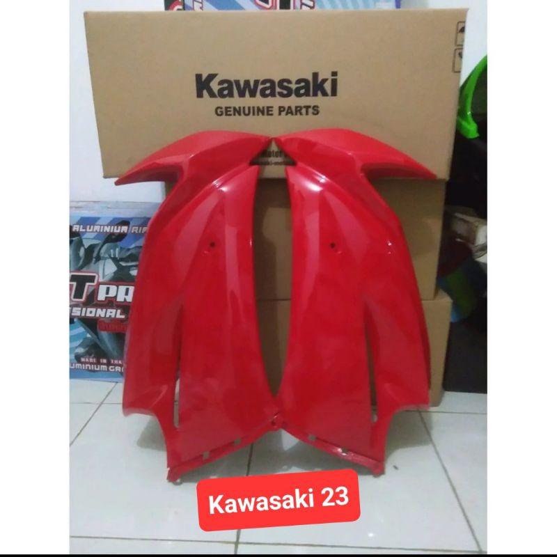 Fairing sayap depan ninja rr new set kanan kiri Merah Original