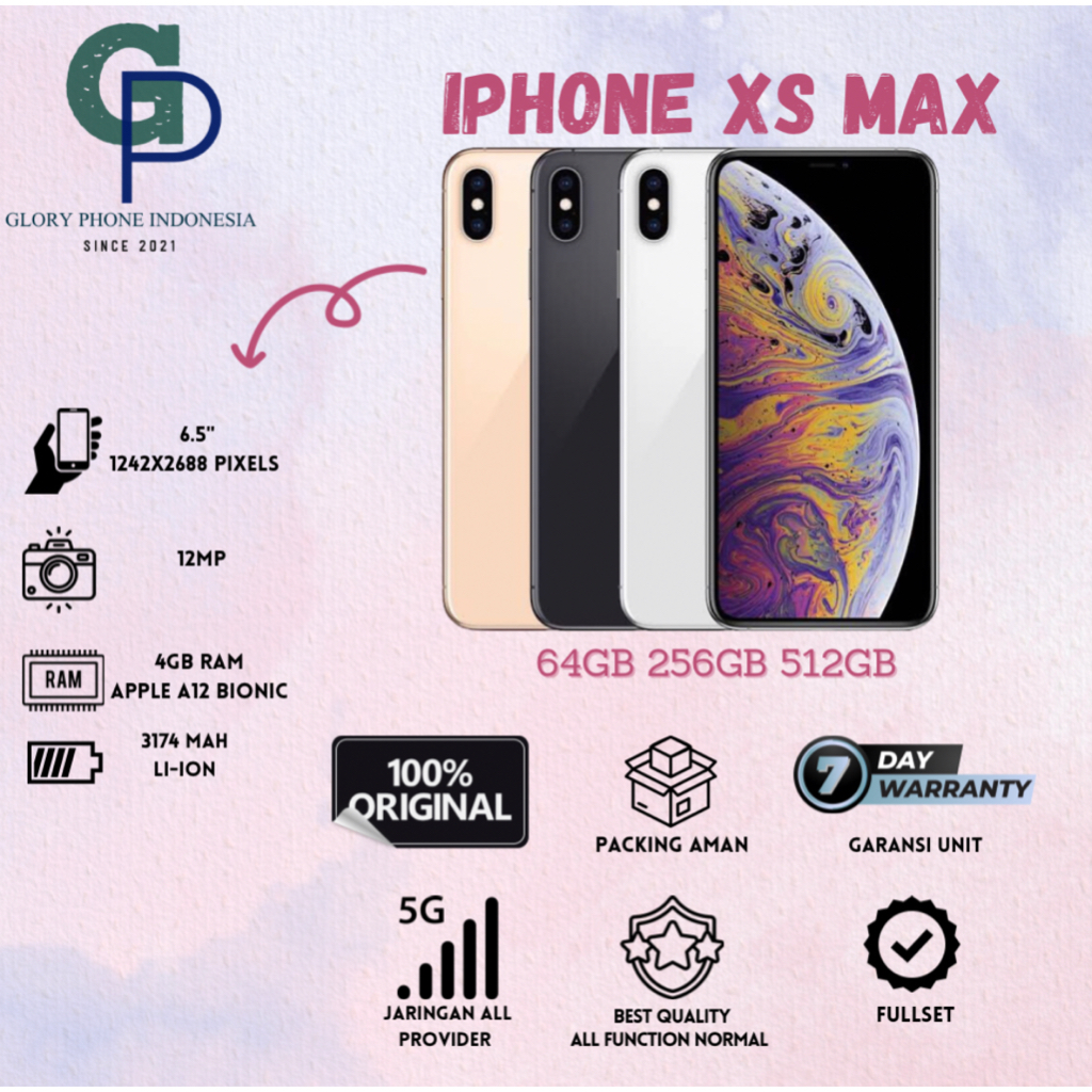 ip XS Max 64GB 256GB 512GB second bekas original fullset