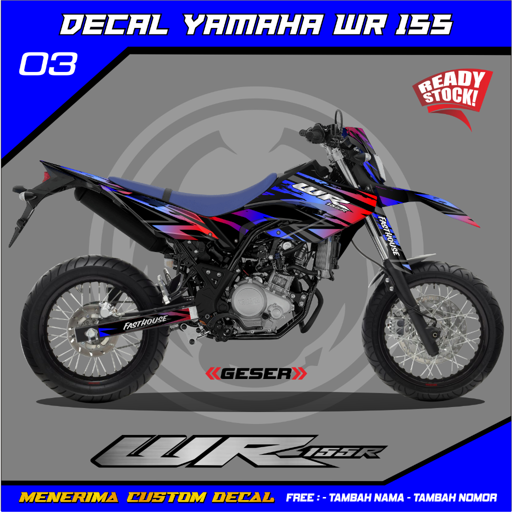 Decal Stiker Wr 155 Hologram Full Body Ungu