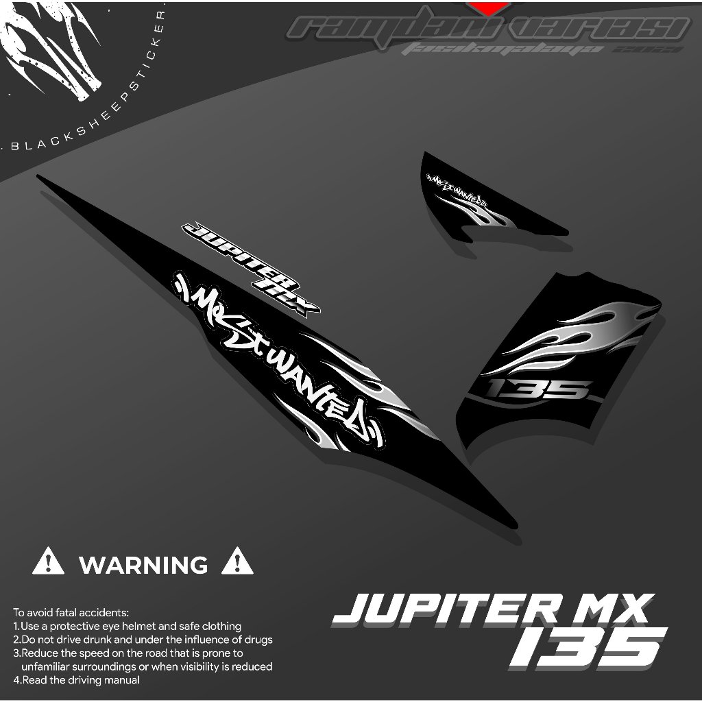 STRIPING JUPITER MX 135 LAMA - STRIPING MX OLD LAMA - MX 135 LAMA MOTIF API