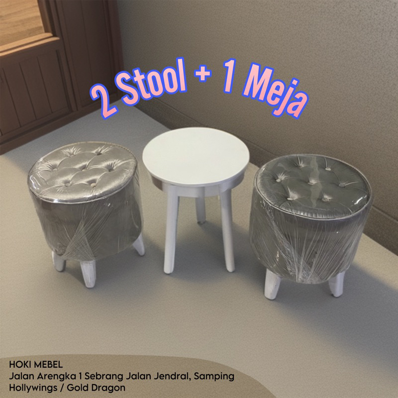 Sofa Stool Minimalis + Meja Tamu