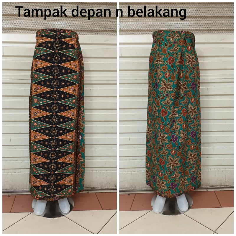 ROK SPAN BETAWI TUMPAL DEWASA - ROK BATIK BUNGA REBUNG - ROK ADAT BETAWI
