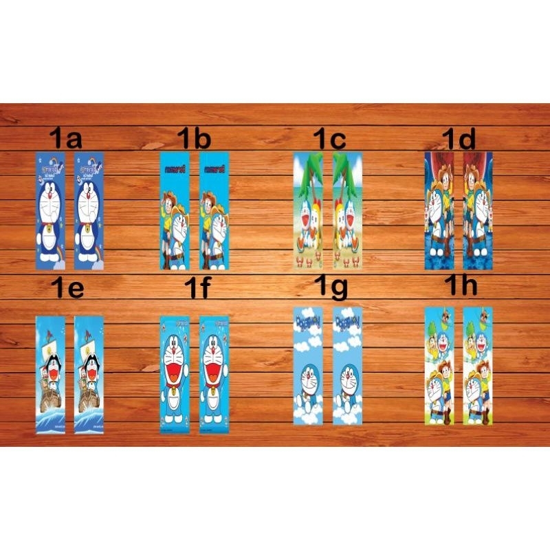 Stiker kaca ukuran 35x150 motif KARTUN Doraemon