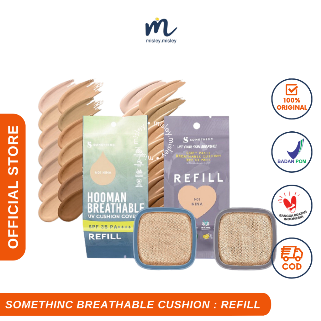 MISLEY - [REFILL] SOMETHINC COPY PASTE & HOOMAN Breathable Cushion Original / Cushion Somethinc - So