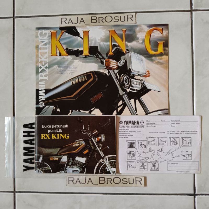 Buku petunjuk pemilik/Kartu pemeriksaan awal/Manual book + Poster brosur katalog leaflet jadul lawas