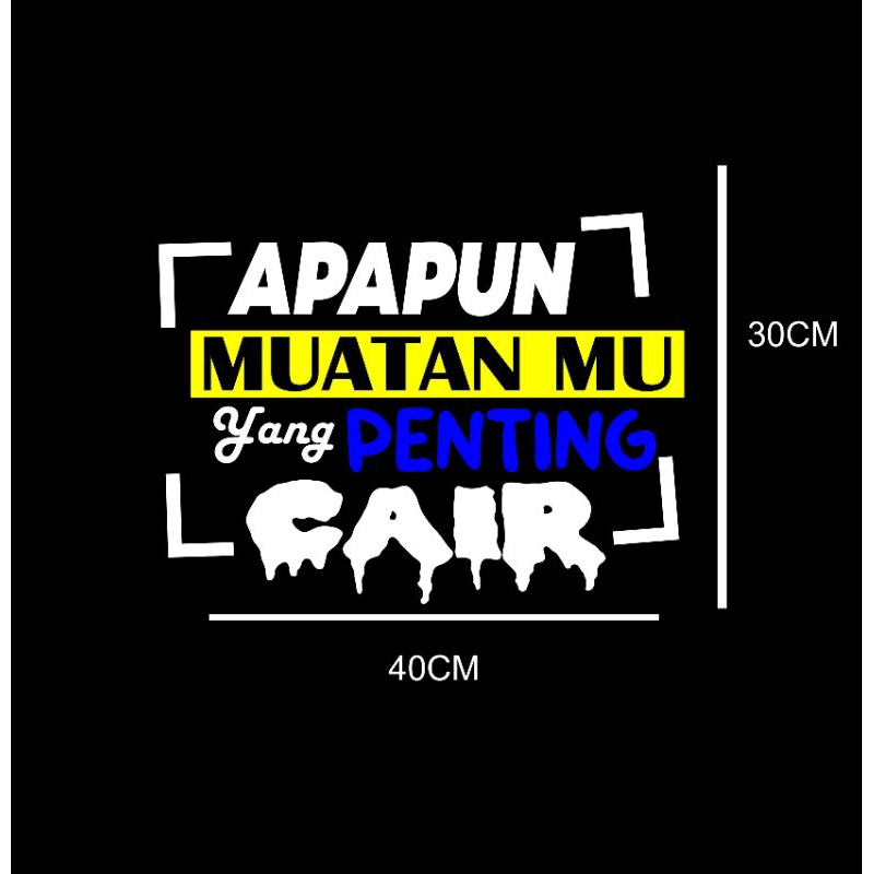 stiker kaca truk bis mobil dll/stiker cutting murah