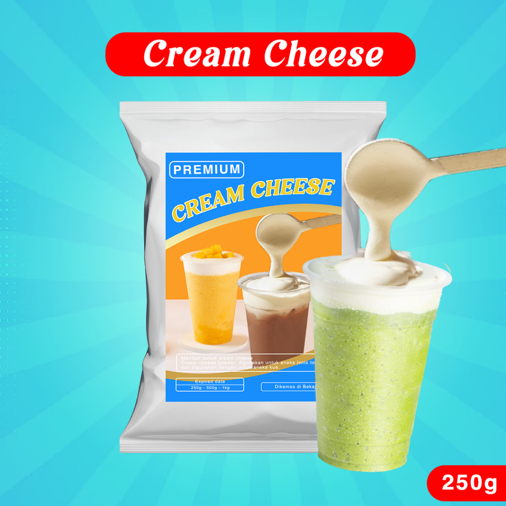 

CREAM CHEESE PREMIUM 250G / TOPPING CREAM CHEEESE 250GR/ CREAM CHEESE POWDER 250G