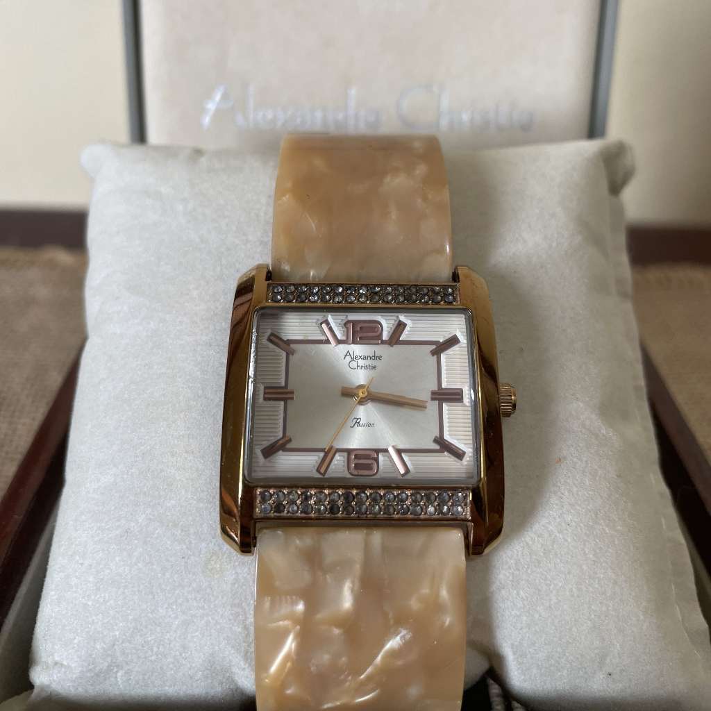 Jam Tangan Wanita Alexandre Christie AC 2504 LH BRGSLIV | Krem