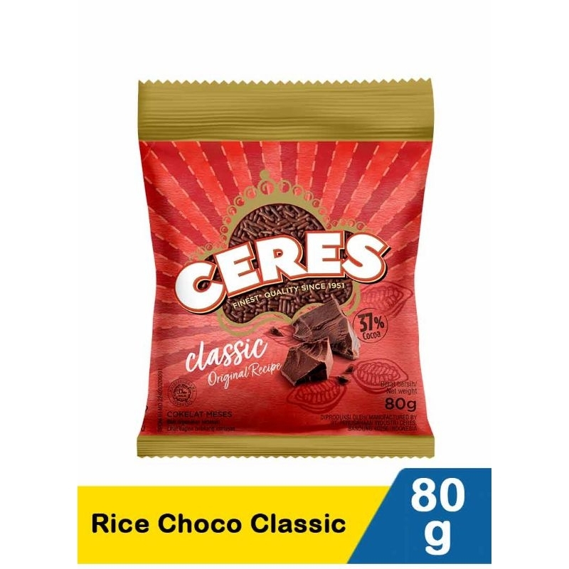 

Ceres Hagelslag Rice Choco Classic 80G