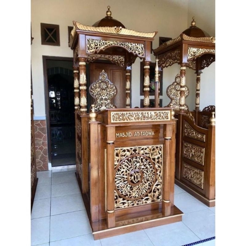MIMBAR MASJID JATI JEPARA FURNITURE