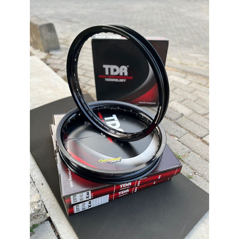 Velg TDR wx 160-185 ring 17Hitam glossy/Gilap