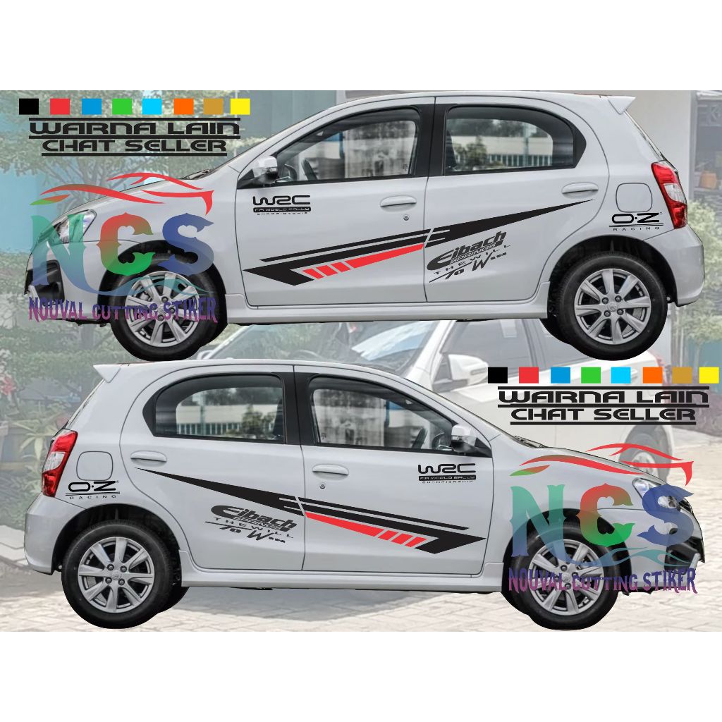 Stiker Mobil Etios Valco CUTTING STICKER MOBIL ETIOS STICKER STIKER MOBIL TOYOTA ETIOS VALCO