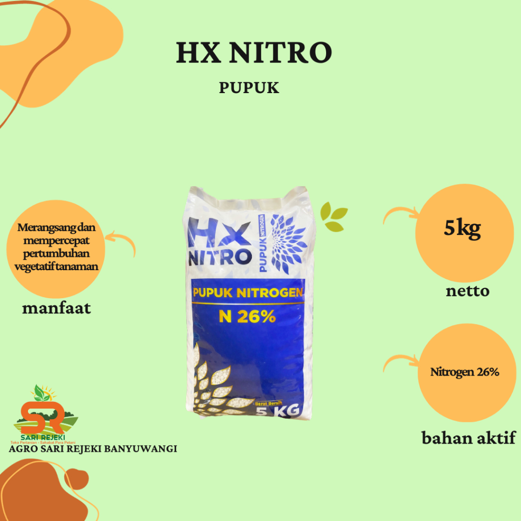 PUPUK UREA HX NITRO 5KG NITROGEN HEXTAR