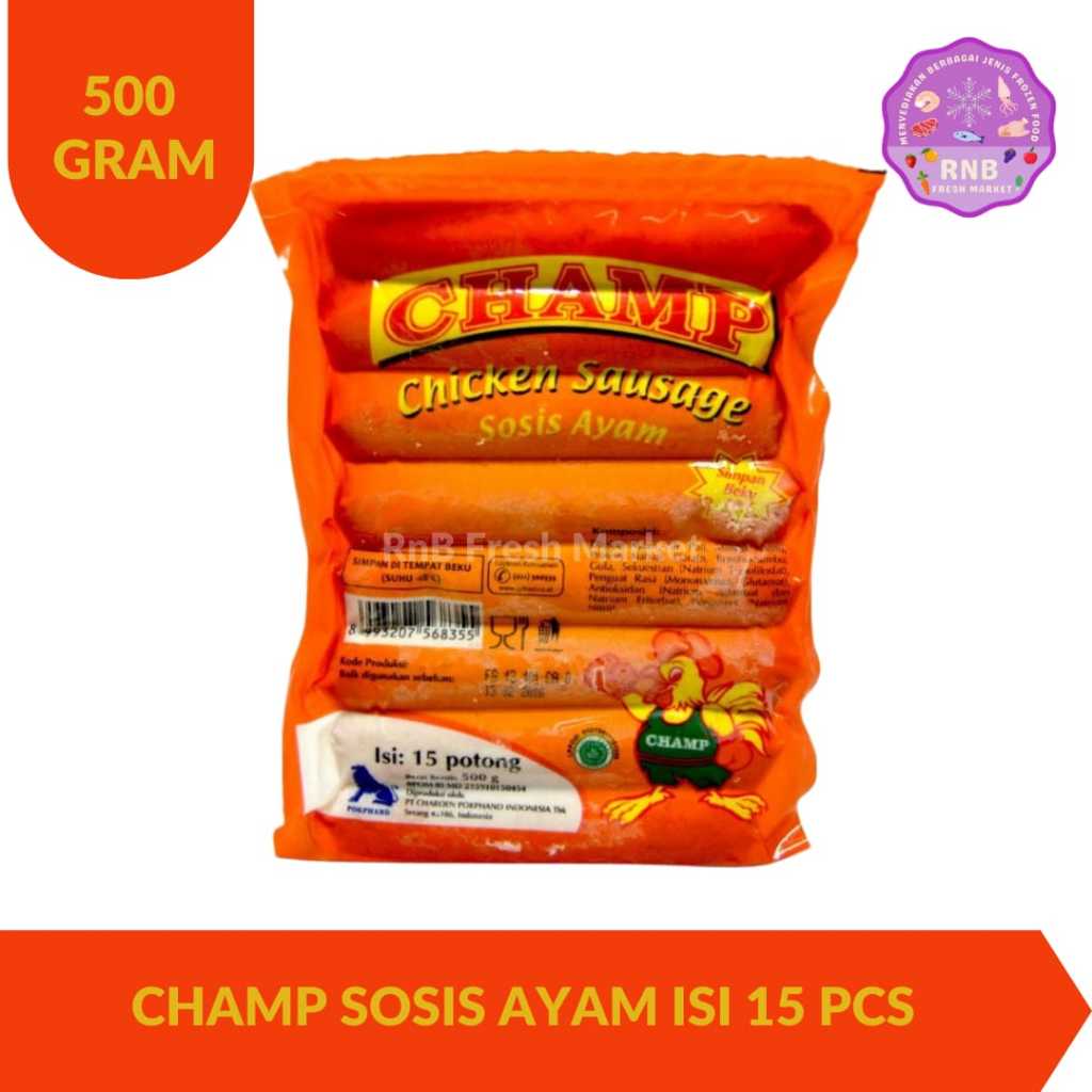 

Champ Sosis Ayam Isi 15 Pcs 500 Gram