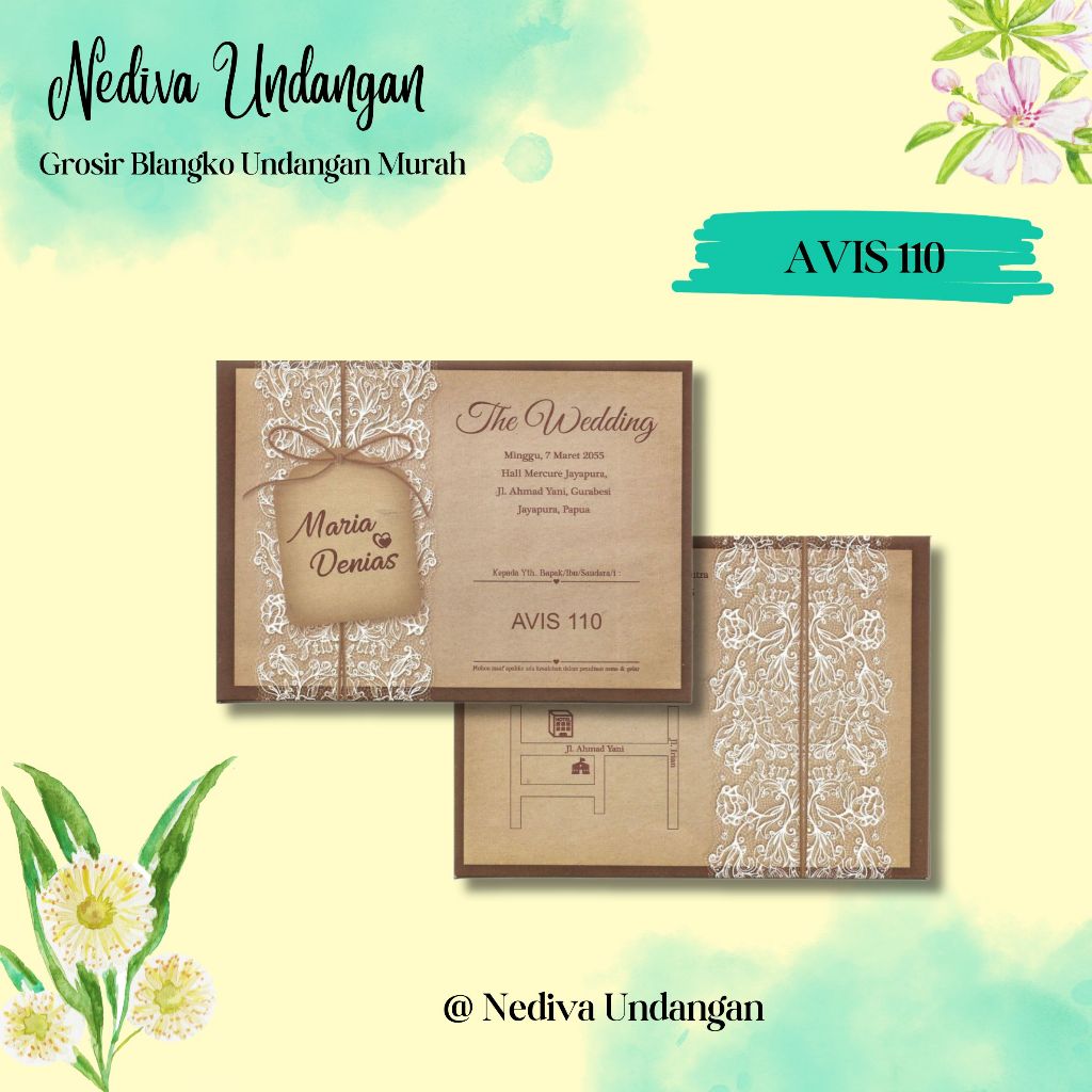 Blangko Undangan Avis 110 Harga Murah