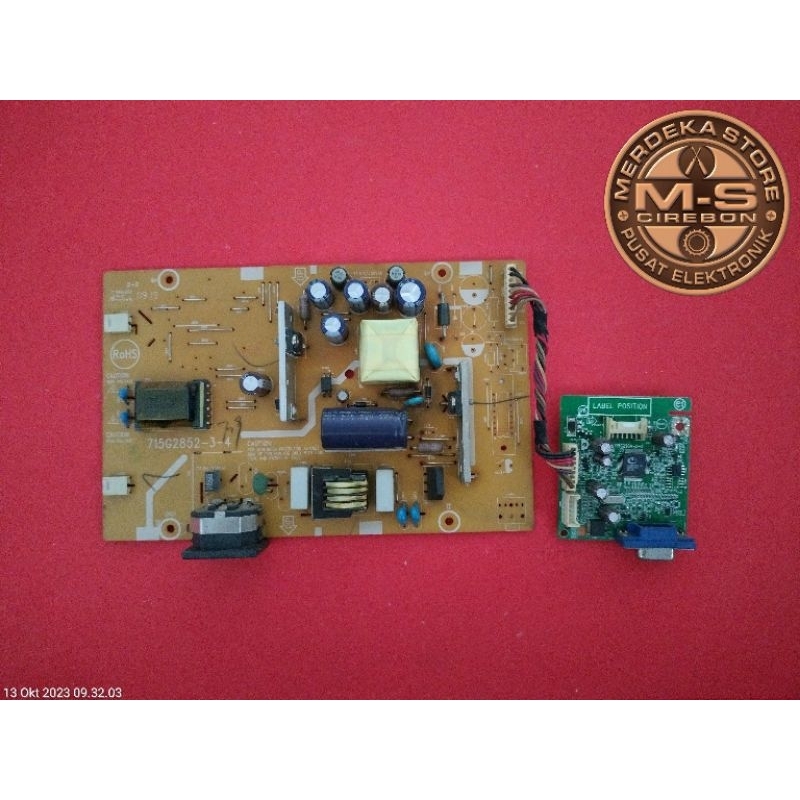 Mb mainboard module psu power supply mesin monitor AOC F19S