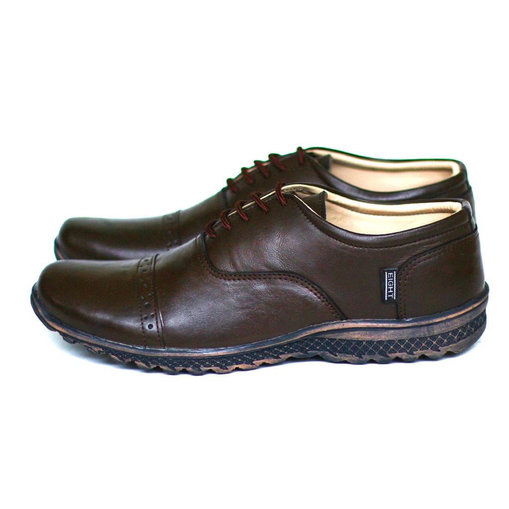 Sepatu Kulit Pria Formal Casual Hitam Coklat