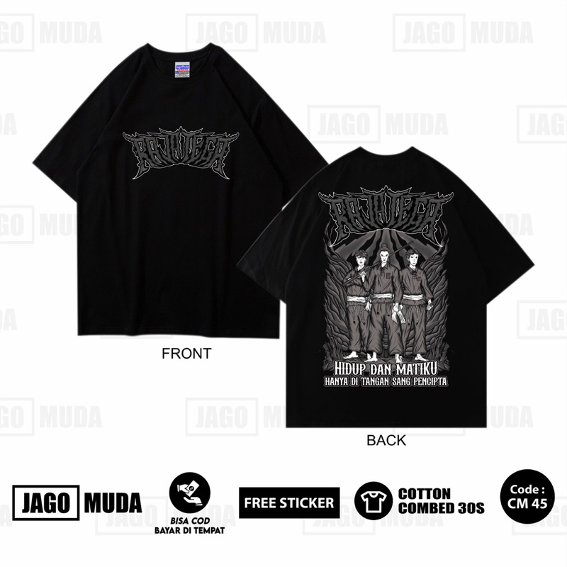 Jagomuda Terate Kaos Psht Raja Tega Lawasan Bahan Cotton Combed 24S