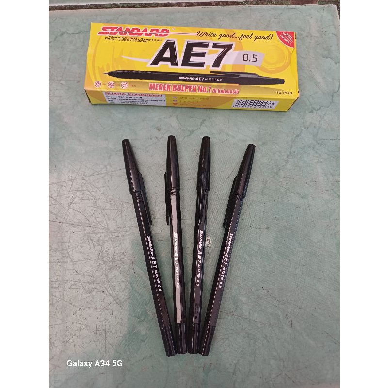 

4 pcs PULPEN STANDART AE7 [HITAM, MERAH BIRU]